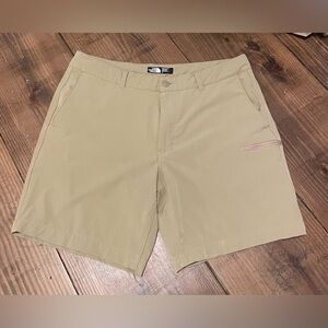 The North Face Men's Tan Flat Front Shorts